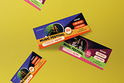 Black Edgy Music Ticket Photos, a Card Template by graphicook (Thumbnail 3 of 3)