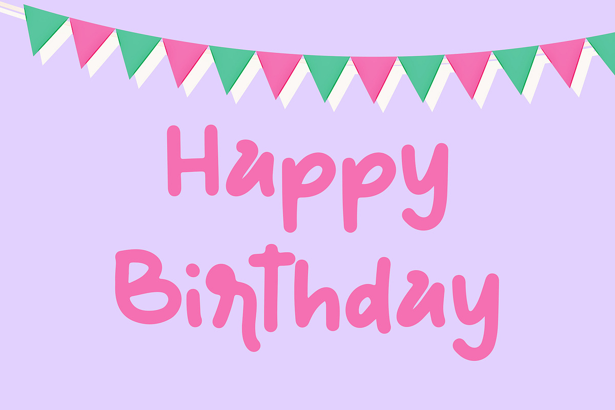 Blue Ribbon Fun Display Font preview 5