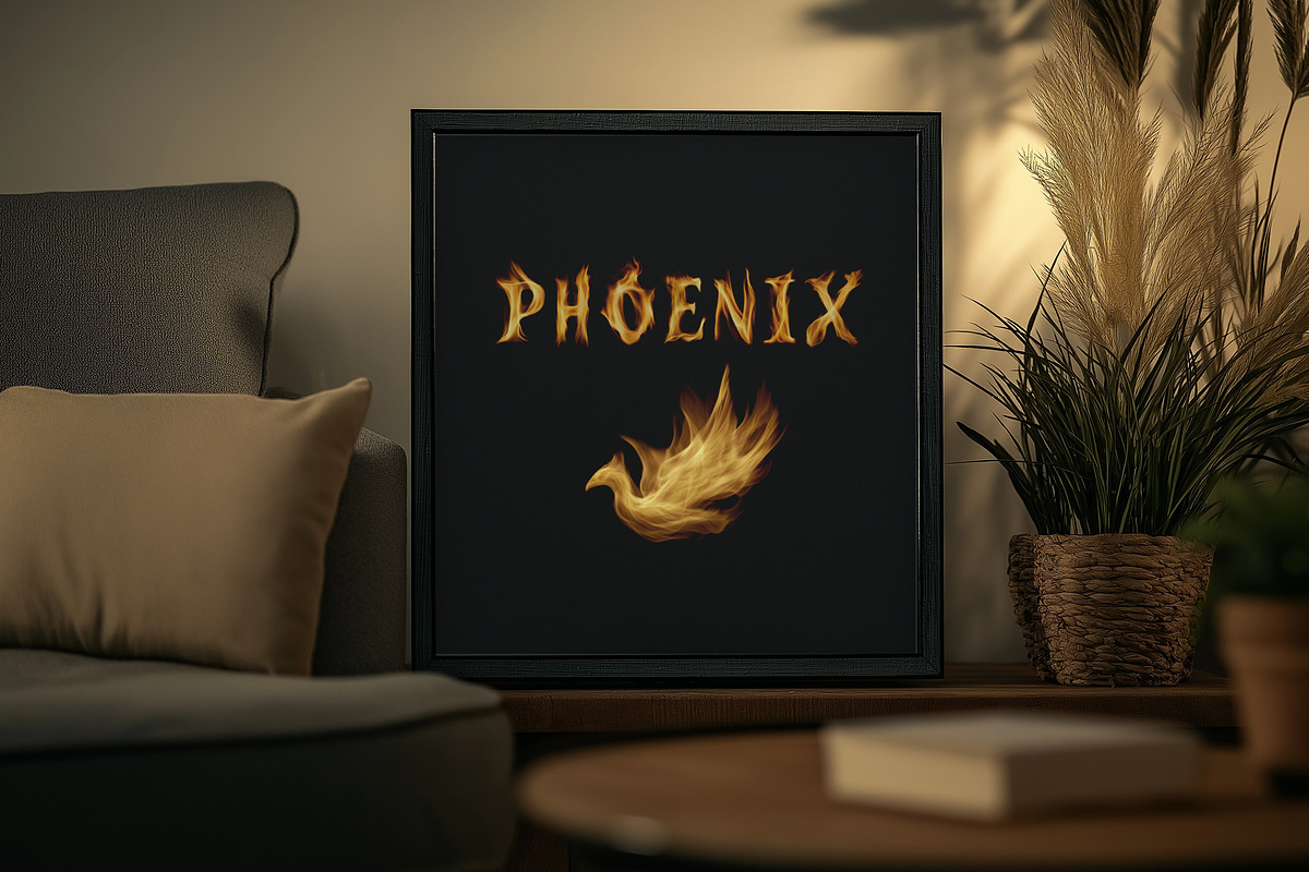 Fire Subtle Flame Letters Overlays, a Symbol Font by PhotoSpirit (Photo 5 of 8)