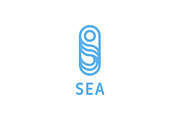 Sea S Letter Logo, a Branding & Logo Template by Last Spark (Thumbnail 1 of 6)