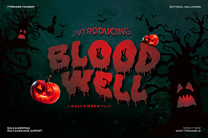 Bloodwell - Bloody Horror Font