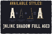 Original Absinthe Layered Font, a Blackletter Font by VozzyStock (Thumbnail 4 of 6)