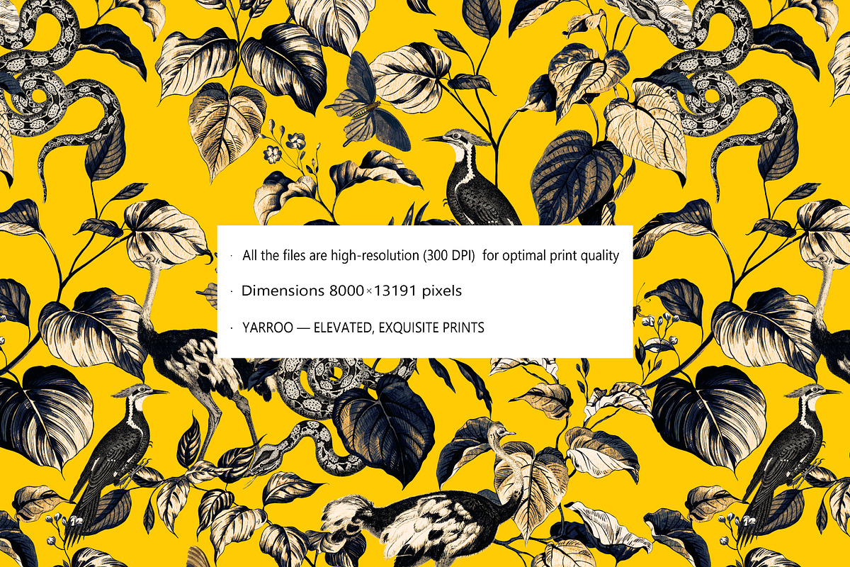 TWILIGHT EDEN_ BOTANICAL PATTERN, a Pattern Graphic by YARROO (Photo 6 of 10)