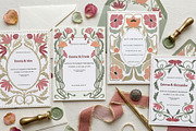 Art Nouveau Floral Graphics Kit, a Decorative Illustration by SunnJaneArt (Thumbnail 4 of 10)