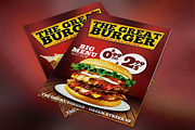 Burger Fast Food Menu Restaurant PSD, a Flyer Template by Graphicfy Templates (Thumbnail 1 of 5)