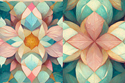 Summer kaleidoscope background set, a Texture Graphic by Olha Klein (Thumbnail 5 of 6)