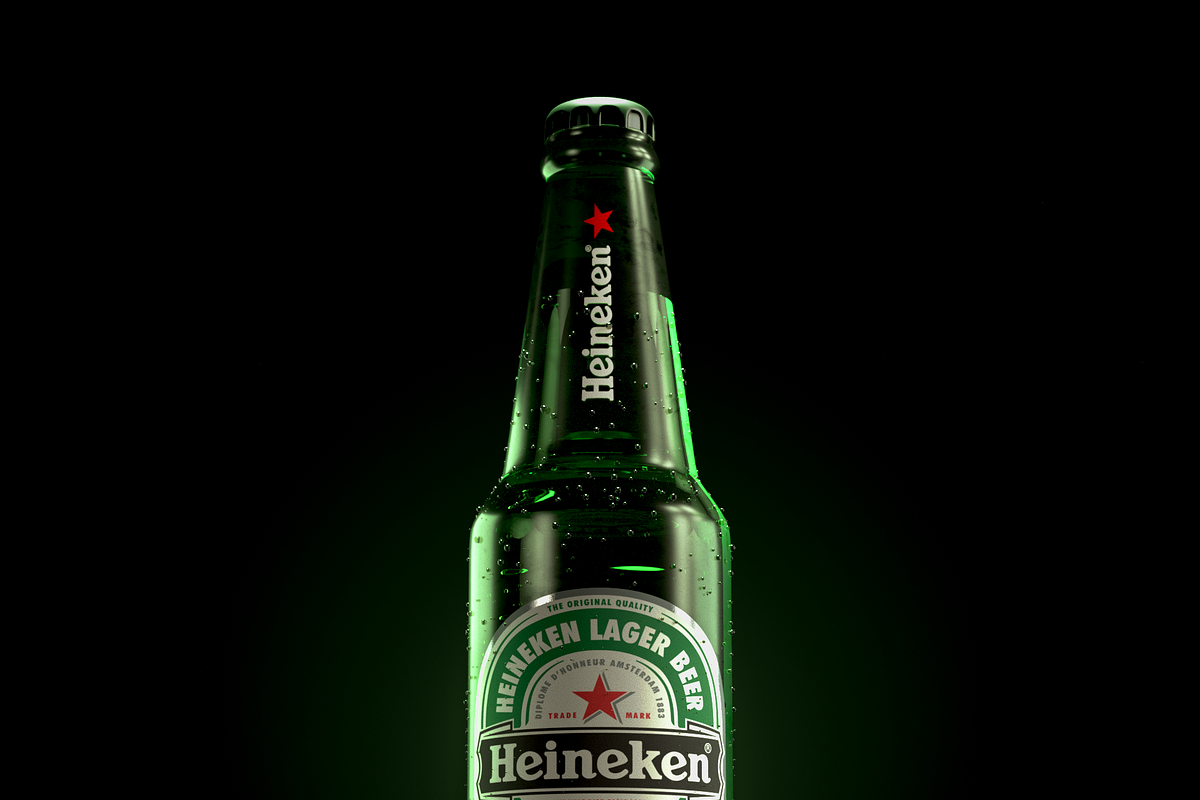 Heineken Bottle Render (C4D/Corona), a Product Mockup by iamrossmason (Photo 2 of 3)