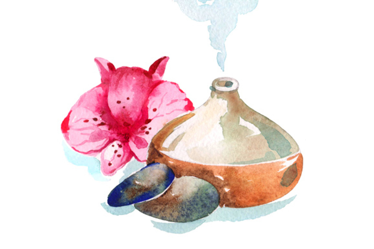 Harmony watercolor clipart set, an Illustration by masha gross (Photo 4 of 4)