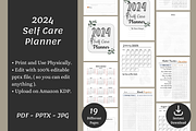 Self Care Planner Template Printable, a Print Template by POC Digital (Thumbnail 2 of 7)