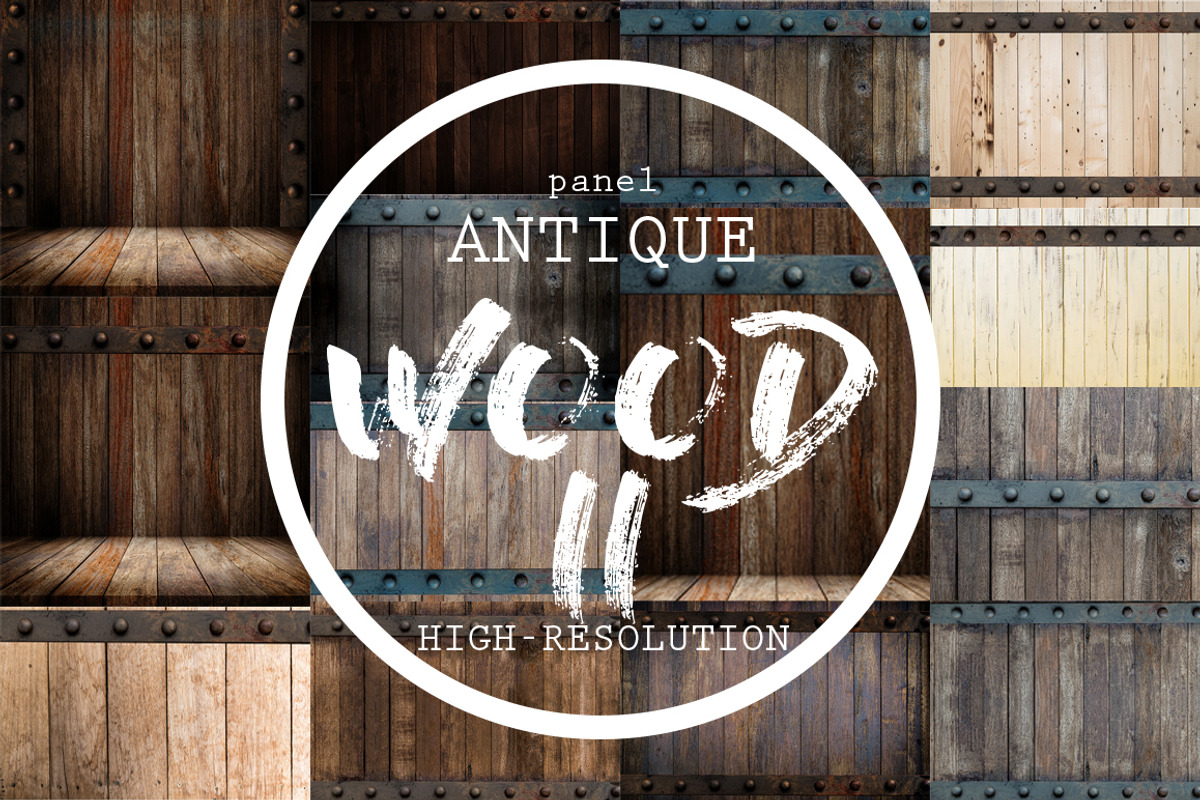 Wood and Metal Antique Backgrounds, a Texture Graphic by pongsakornjun (Photo 1 of 3)