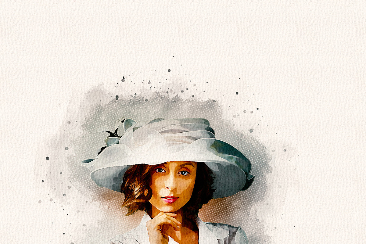 Watercolor Halftone Double Exposure, an Action Add-On by MRI STUDIO (Photo 11 of 23)