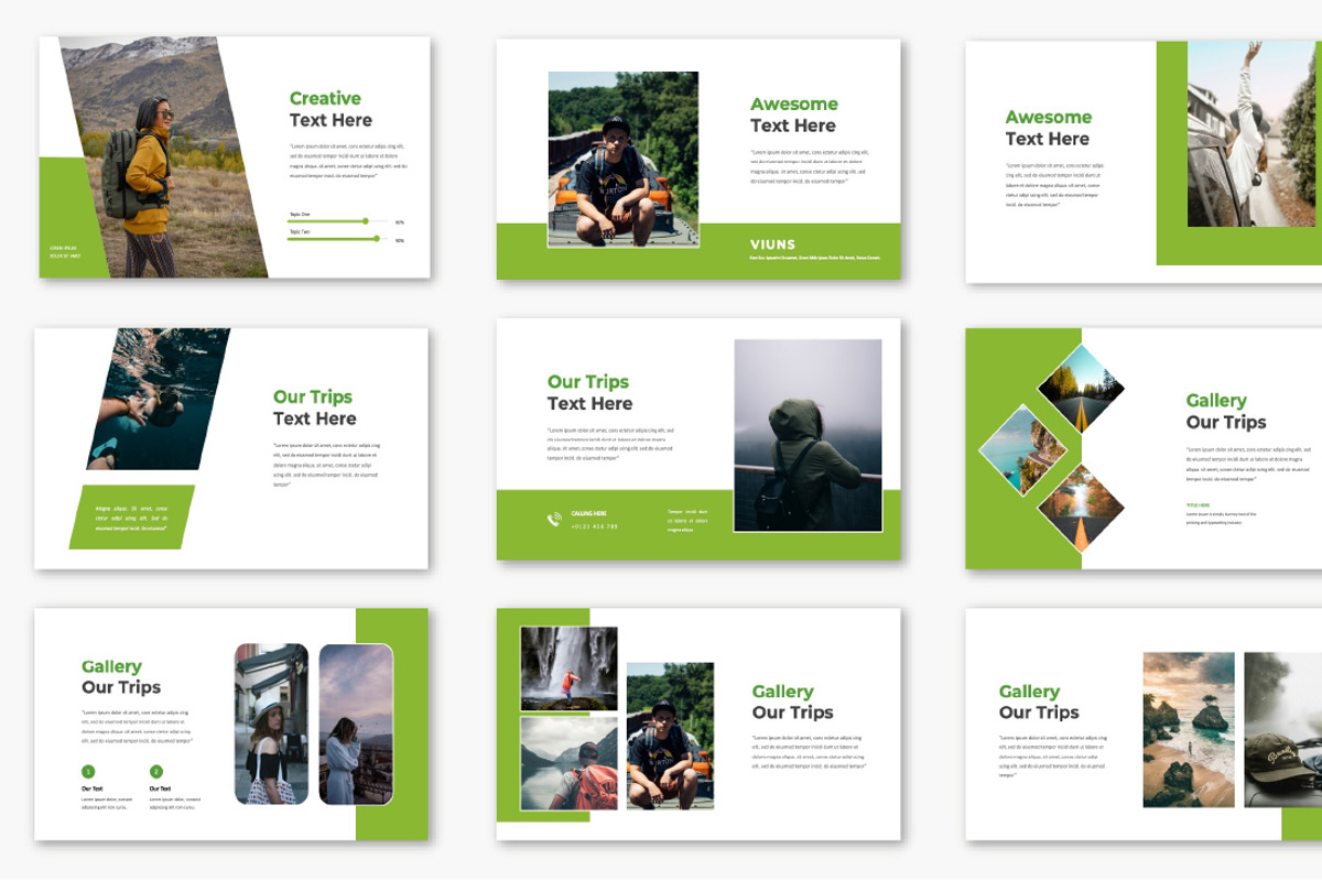 Viuns Traveler PowerPoint Template, a Presentation Template by Overcloud (Photo 2 of 4)