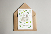 Woodland animals watercolor clipart, an Animal Illustration by alenaganzhela (Thumbnail 11 of 11)