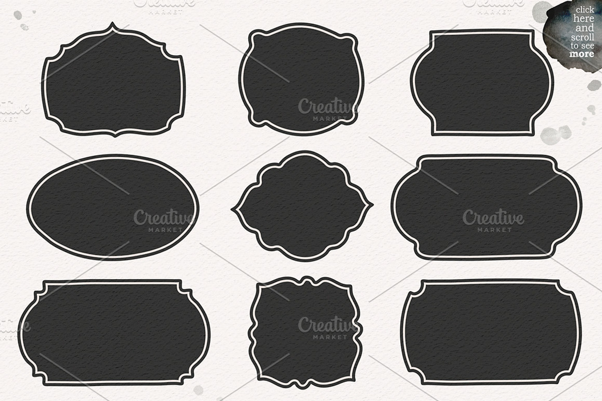 Handmade watercolor labels, an Object Illustration by Inkant Studio (Photo 3 of 3)