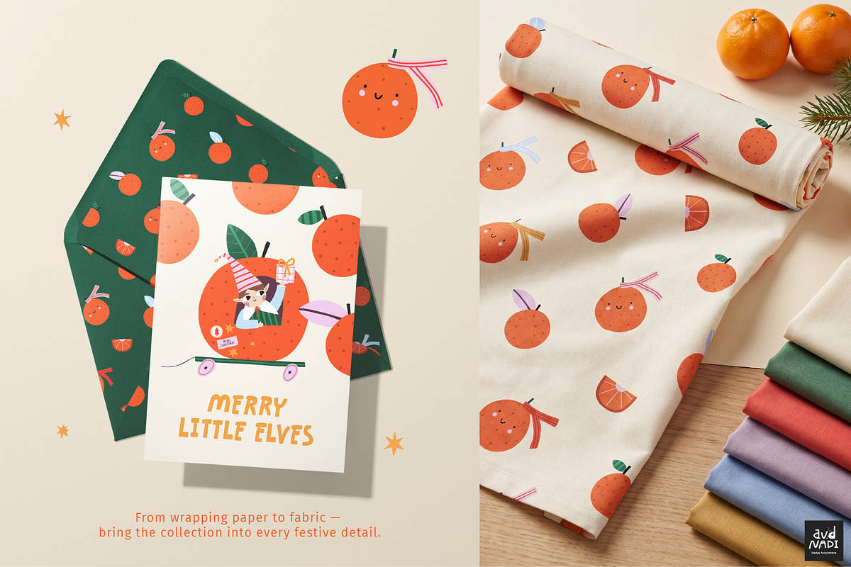 Merry Little Elves Collection, a Seasonal Illustration by avdnadi (Photo 6 of 10)
