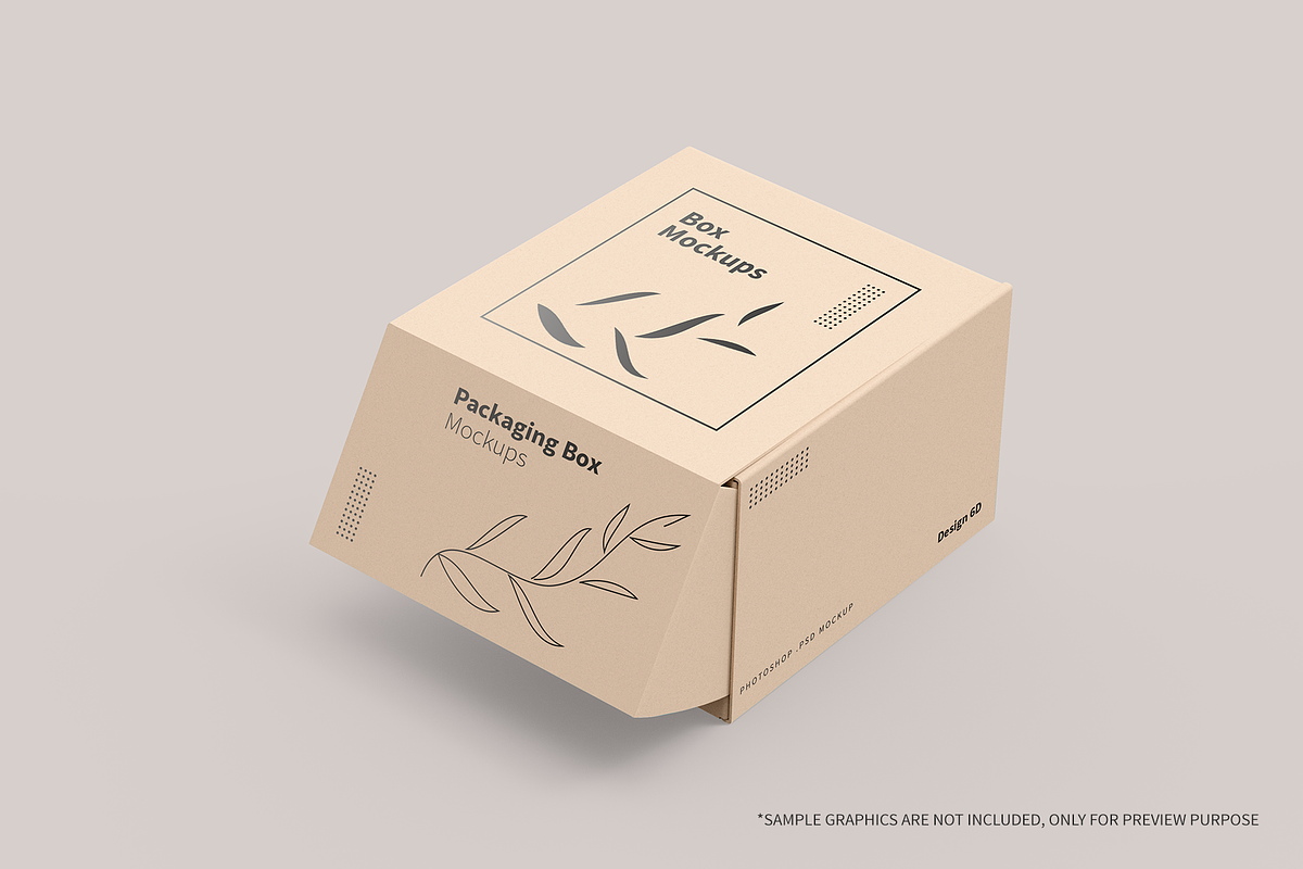 Mailing Box Packaging Mockups, a Cups & Container Mockup by shaikerintu (Photo 9 of 10)