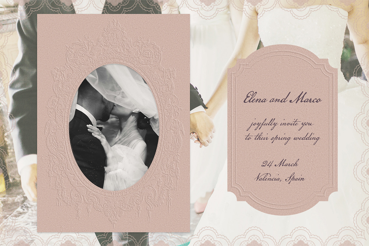 Valencia - Embossed Papers & Frames, a Texture Graphic by lerinartstudio (Photo 6 of 13)