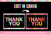 Pastel Neon Thank You Card, a Card Template by SunshineStudioBoutique (Thumbnail 10 of 10)