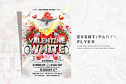 White Valentine Party Flyer, a Flyer Template by feydesign (Thumbnail 1 of 2)