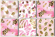 Pink and Gold Leopard Digital Paper, a Pattern Graphic by DreamCafeArt (Thumbnail 3 of 6)