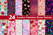 Seamless Valentines Hearts Patterns, a Texture Illustration by Dream Creation (Thumbnail 1 of 5)