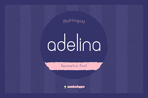 Adelina Font, a Sans Serif Font by alpercakici
