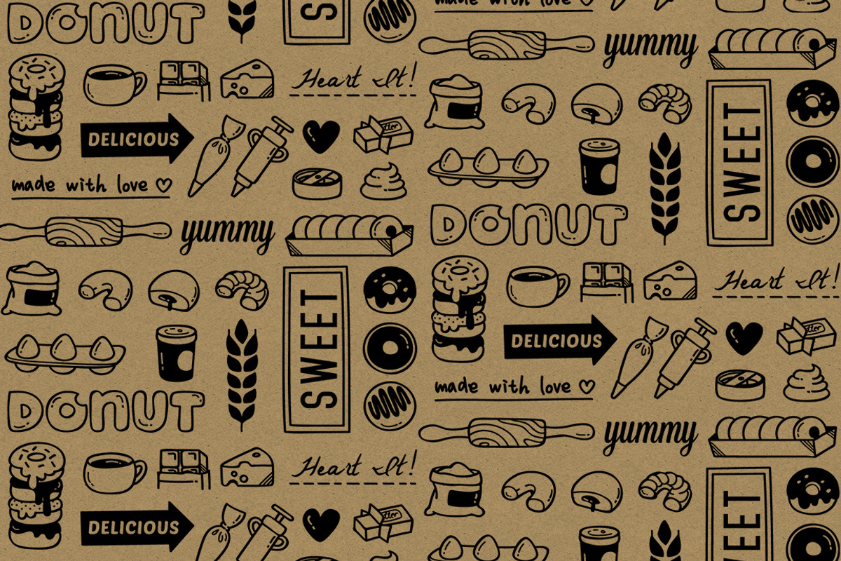 Donut Time, a Pattern Graphic by Ladle&co. (Photo 3 of 4)
