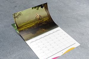 8.511 Wall Calendar Mockups