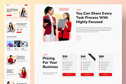 Organized Finance Web Landing Page, a Landing Page Template by UICreative (Thumbnail 2 of 4)