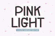Pink Light Font, a Handwritten Font by MyFontsShop (Thumbnail 1 of 6)