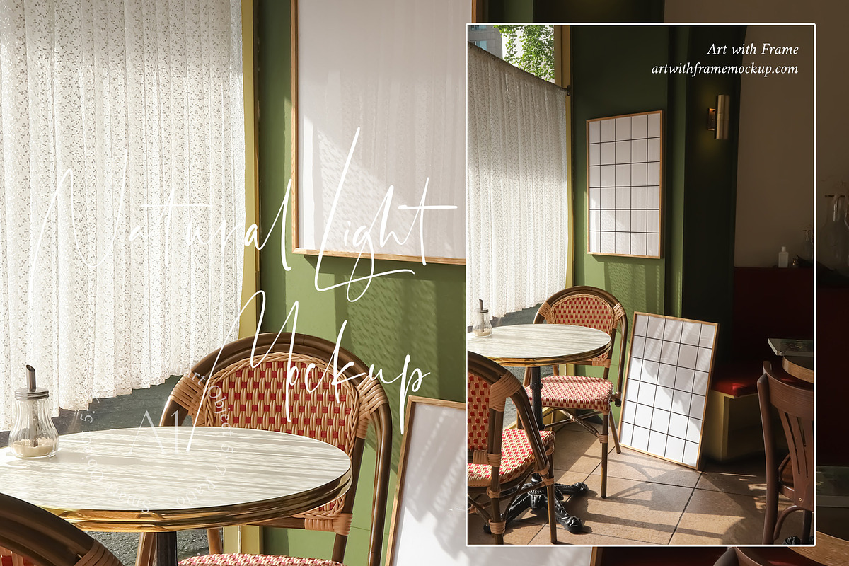 Aesthetic Paris Cafe - Frame Mockup, a Product Mockup by ArtwithFrame (Photo 15 of 21)