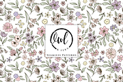 Lilac Meadow Seamless Pattern, a Pattern Graphic by OwlAndFern (Thumbnail 1 of 14)