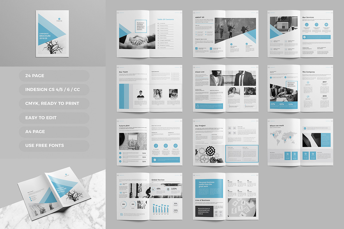 Company Profile 2020, a Brochure Template by Tanber Hossen (Photo 1 of 14)