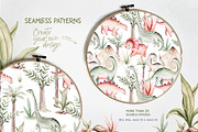 Dino Party watercolor set, an Animal Illustration by Peace ART (Thumbnail 6 of 10)