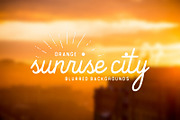 Orange Sunrise City blurred bg, a Texture Graphic by Punto Photo (Thumbnail 1 of 3)