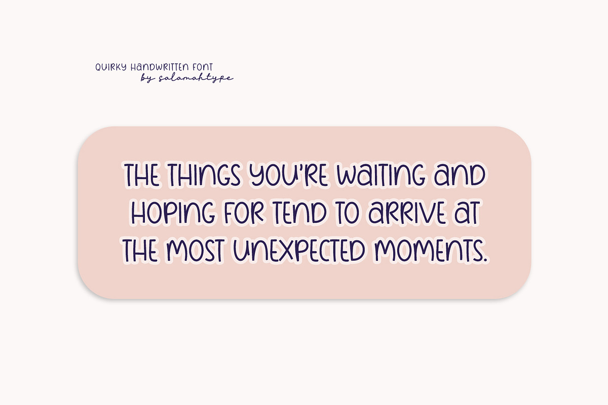 Starylight Quirky Handwritten Font, a Font by Salamahtype (Photo 5 of 6)