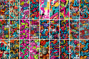 100 GRAFFITI Seamless Patterns