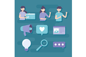 digital business people, a Person Illustration by studiogstock