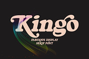Kingo, a Serif Font by Omotu Studio (Thumbnail 1 of 19)