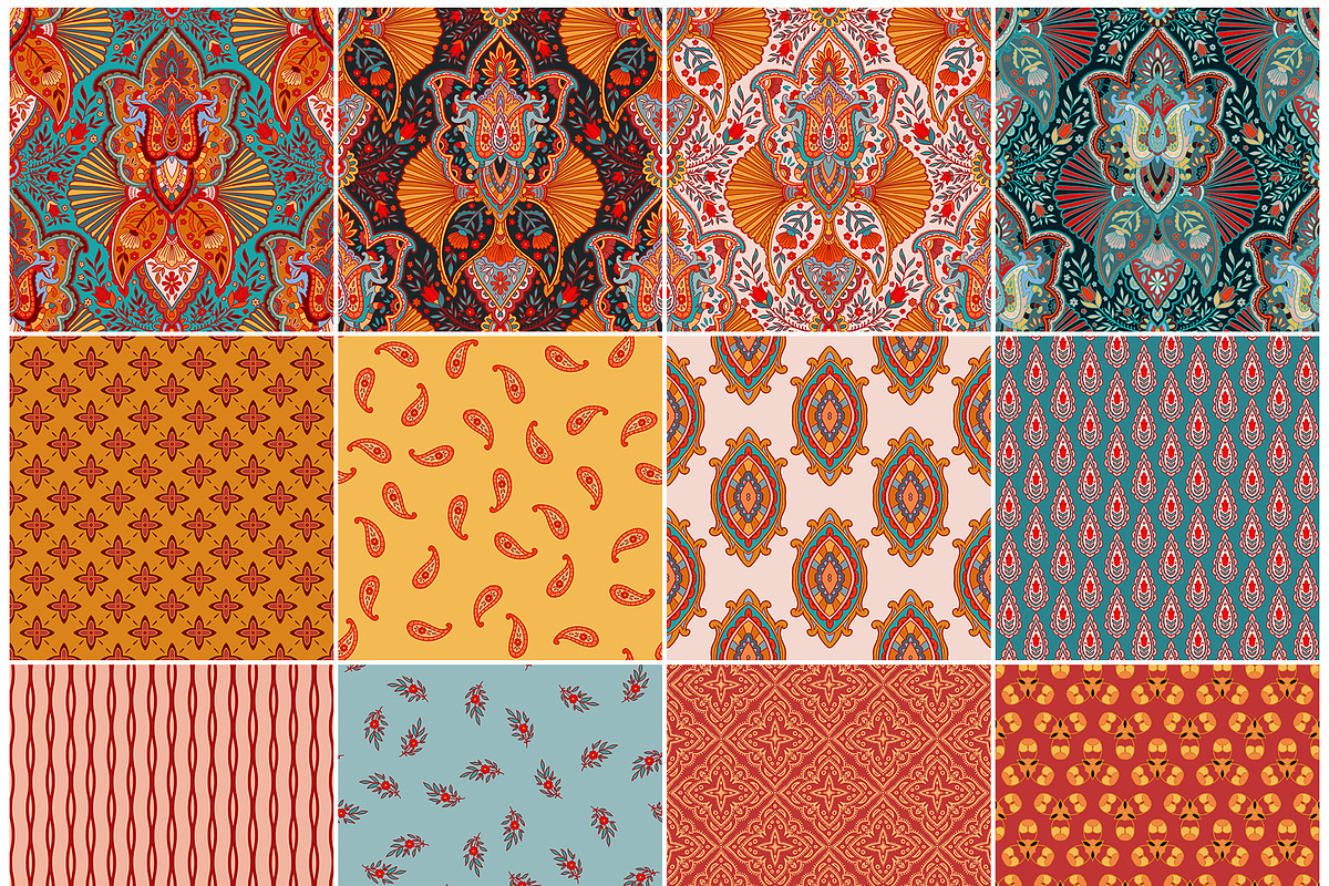 Vintage Boho & Folk Patterns, a Pattern Graphic by Sonulkaster (Photo 3 of 12)