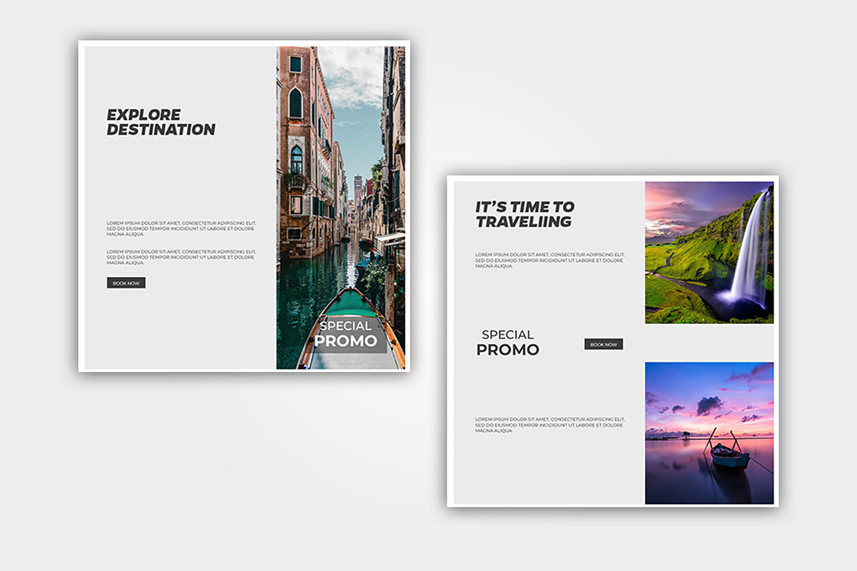 Travel Social Media Post, a Social Media Template by Glowin_studio (Photo 3 of 4)