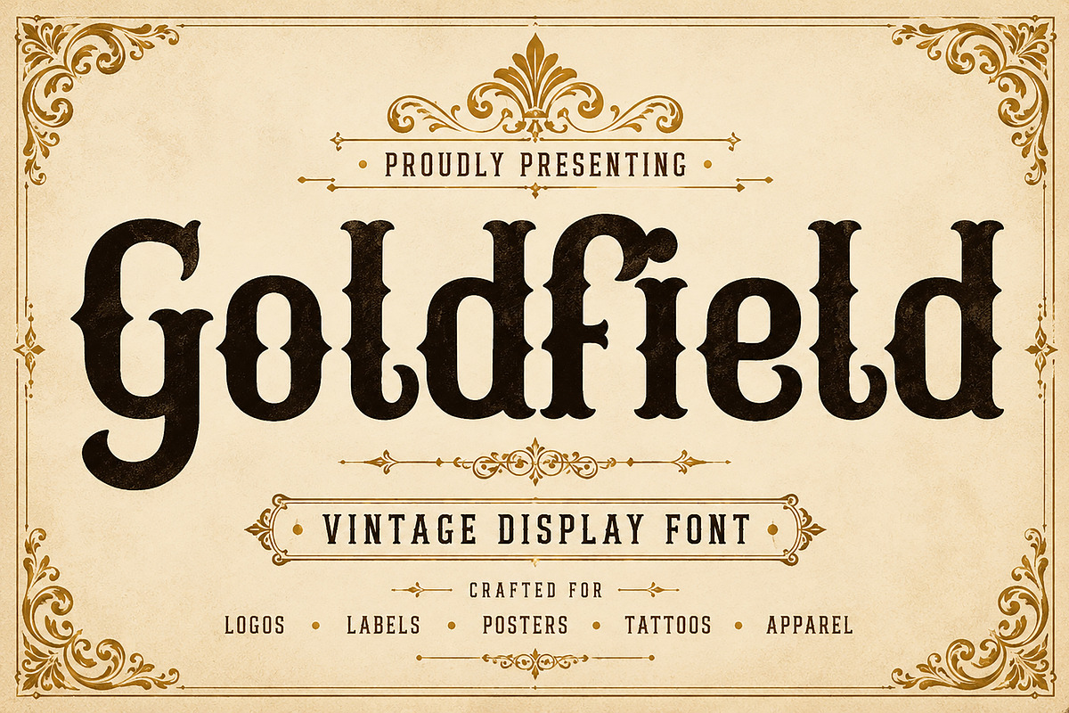 Goldfield, a Serif Font by Wow Magic (Photo 1 of 4)