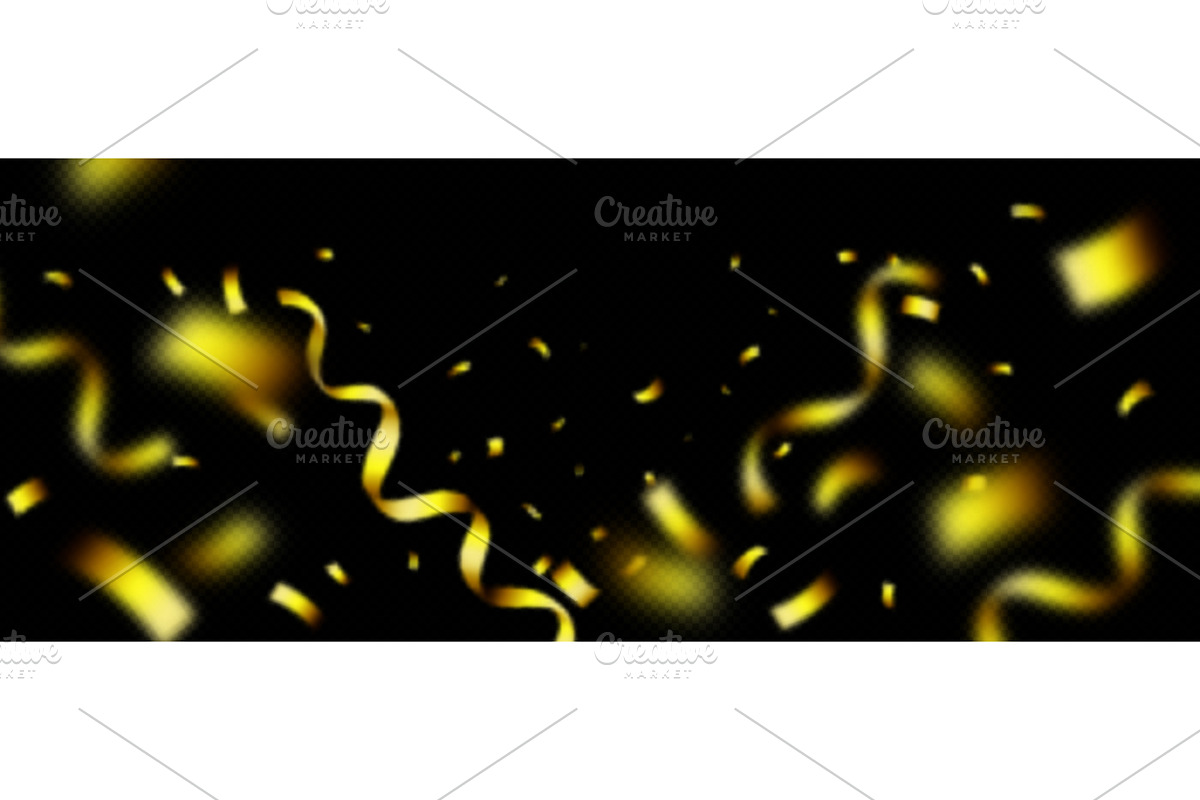 Luxury confetti with gold explosion, an Object Illustration by art PVP - market