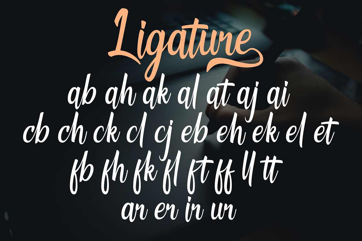 Engleheart, a Script Font by Majelis Art (Photo 9 of 9)