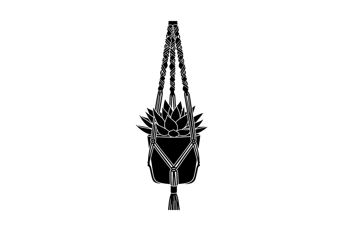 Macrame Plant Hanger Bundle, an Illustration by Creativeshirt (Photo 8 of 31)