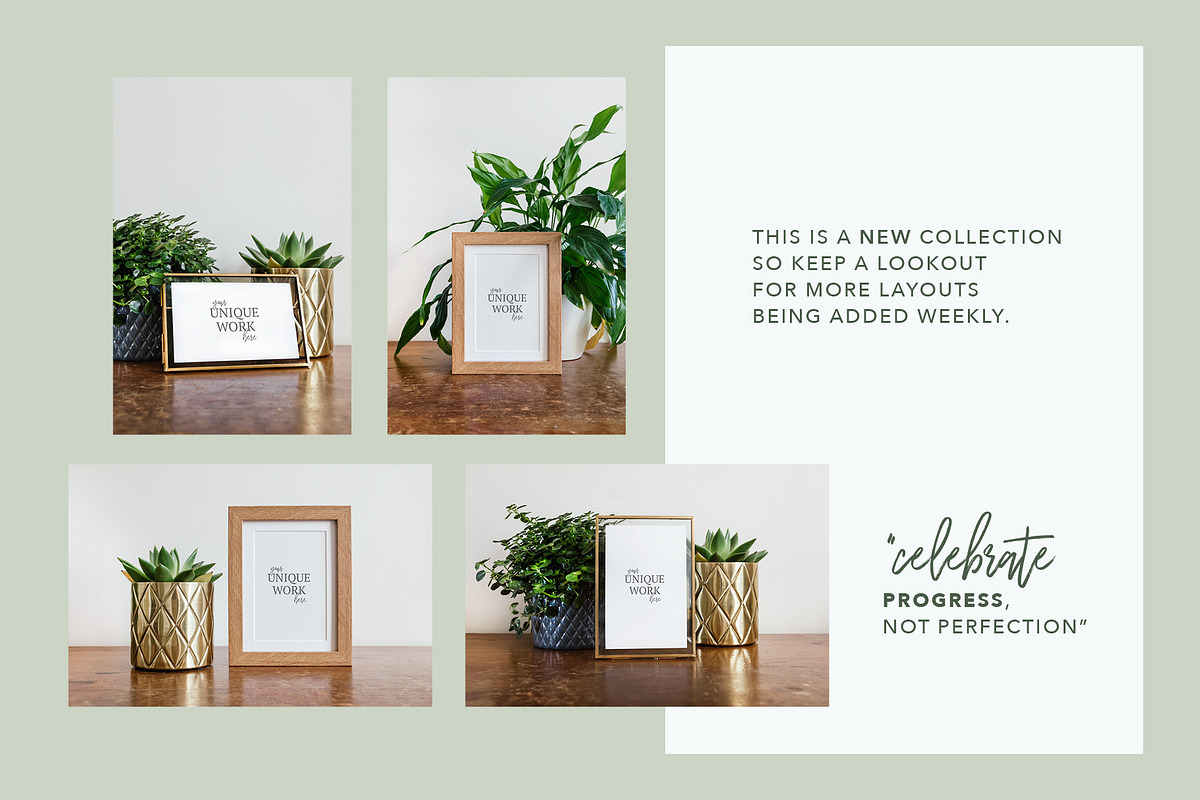 Gold Frame Mockup 3x2 Portrait#A, a Print Template by Julia Jane Creative (Photo 4 of 5)