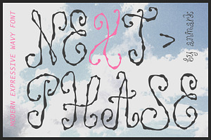 Next Phase Expressive Wavy Font, a Script Font by AnMark