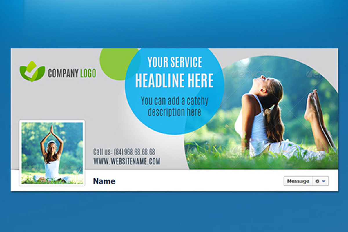 Fitness health facebook cover, a Websites & App Template by EngoCreative.com (Photo 2 of 3)