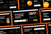 Black Bold Pitch Deck Google Slide, a Presentation Template by Aiyari Graphic (Thumbnail 1 of 5)