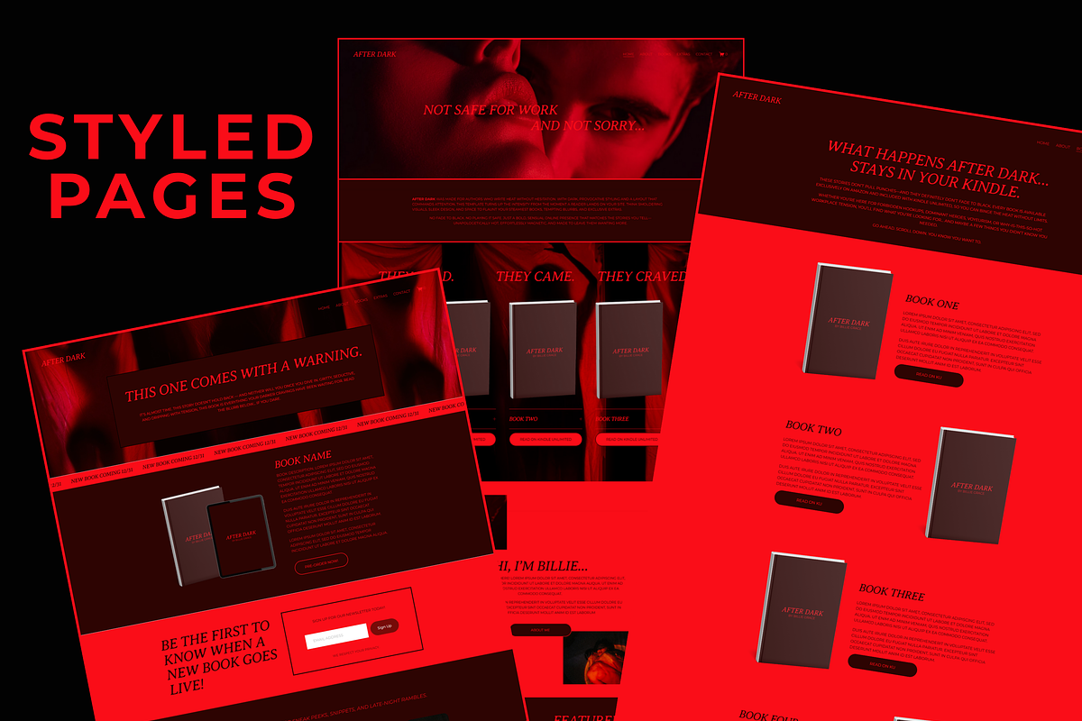 Squarespace Author Website Template, a Squarespace Template by Billie Grace Studio (Photo 8 of 8)